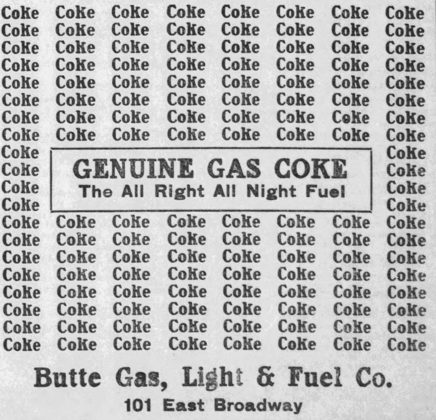Butte Gas, Light & Fuel Co.